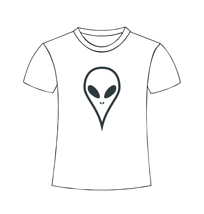 Alien Shirt Shop | Extraterrestrial Alien & UFO Designs - Clothes and Accessories - White T-Shirt