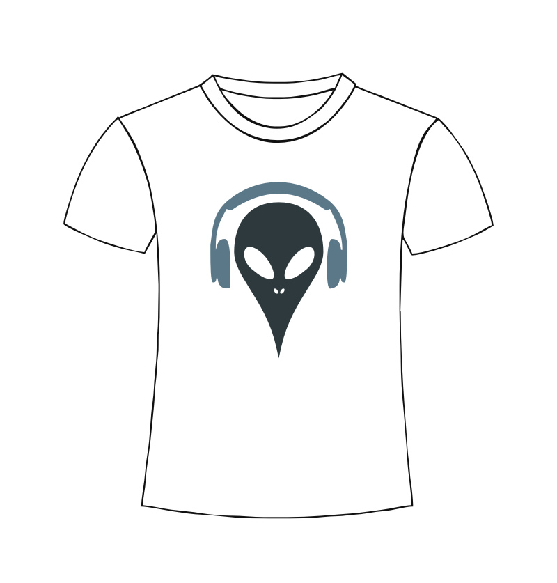 Alien Shirt Description - Now you have your finished alien product