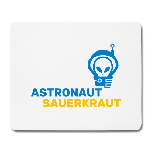 Astronaut Sauerkraut - Mousepad Underground Shop for Women, Men, Girls, Boys Alien Head, Cool Design