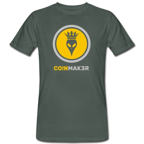 Crypto Coin Maker Stock Exchange Crypto Coins Blockchain - Alien Head with Crown - Men & Boy T-Shirt