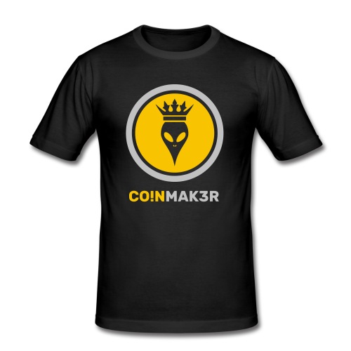 Coin Maker Stock Exchange Crypto Coins Blockchain - Alien Head with Crown - Men & Boy Shirt