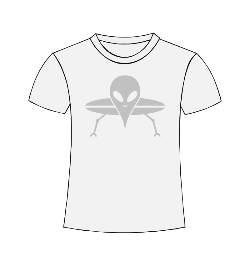 UFO Shirt - Alien Comic Style Design| Cool Alien Shirt Shop | Extraterrestrial Alien & UFO Designs - New Alien T-Shirts | www.alien-shirt.com