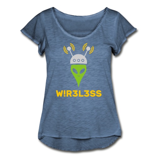 Wireless Alien Design,Religion, Spirituality,Planet Aliens, for Women, Men, Girls, Boys,Alien Head,Cap, Pillow, Polo, Unisex, Baseball, Hoodie, Top, T-Shirts, Mousepads online Shop,Humans and Extraterrestrial Beings, Existence of Extraterrestrial, Discovery of Life, Music, DJ, Electronic Music, Techno, House, Dance, Club, Sound - T-Shirts for Womens